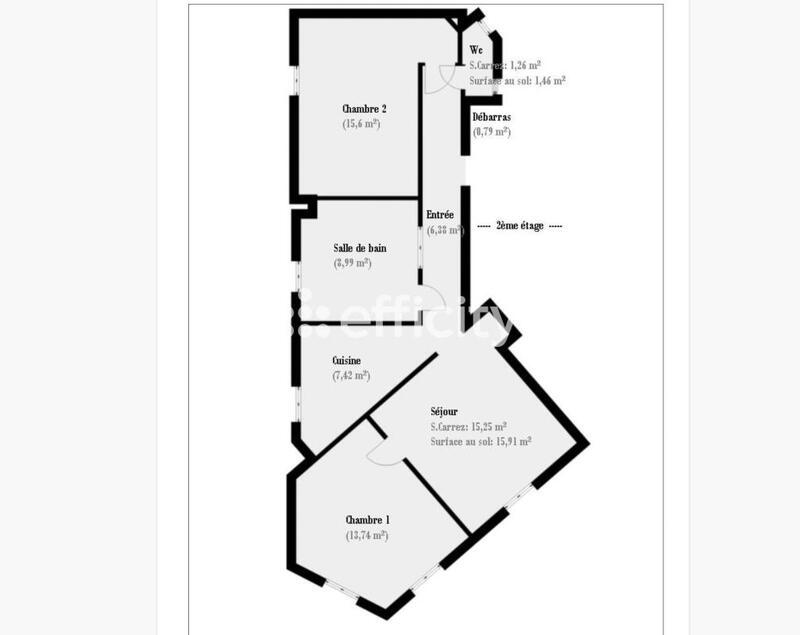 Appartement - 69 m² - 3 pièces