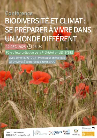Conférence &quot;Biodiversité et climat : se préparer à vivre dans un monde différent&quot;