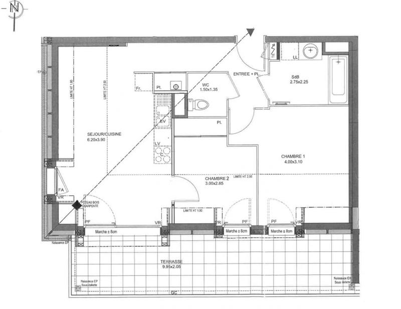 Appartement - 55 m² - 4 pièces
