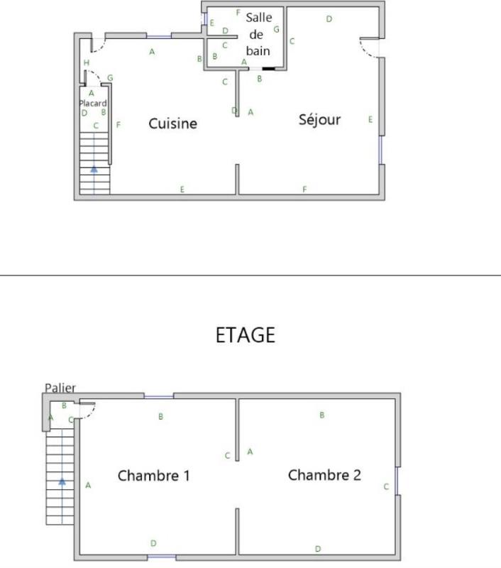 Maison de village - 59 m² - 3 pièces