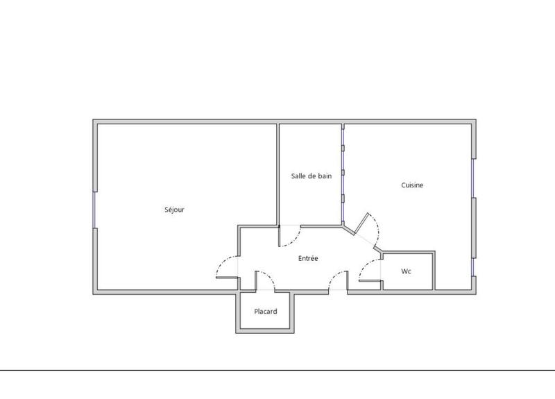 Appartement - 36 m² - 2 pièces