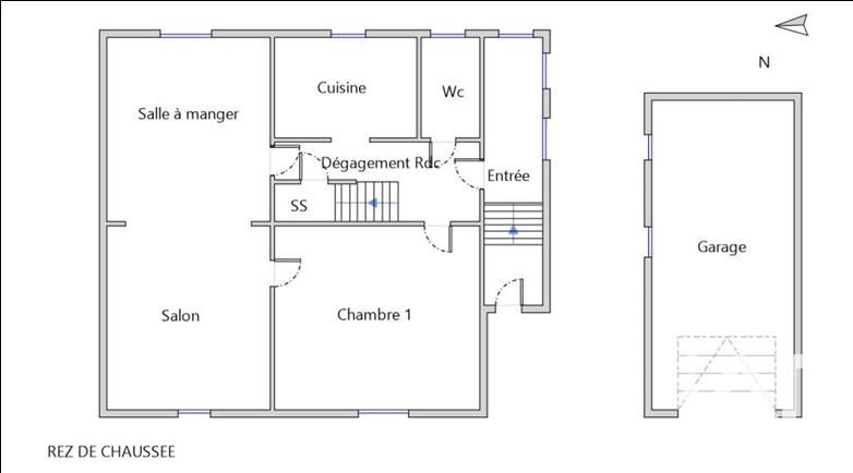 Maison de ville - 125 m² - 7 pièces