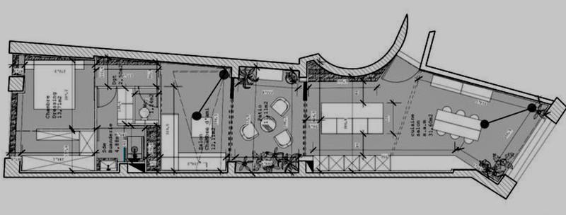 Appartement - 76 m² - 3 pièces