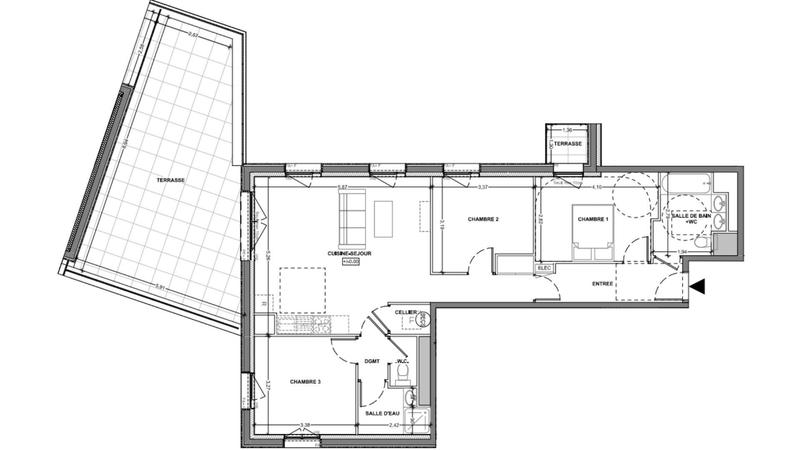 Appartement - 86 m² - 4 pièces