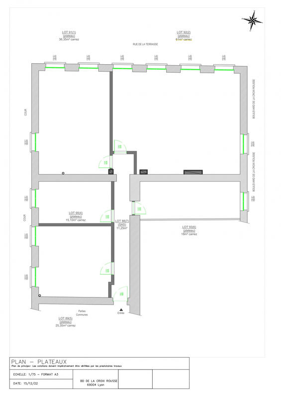 Appartement - 61 m² - 3 pièces