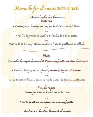 Reveillon de la St-Sylvestre au Lafayette