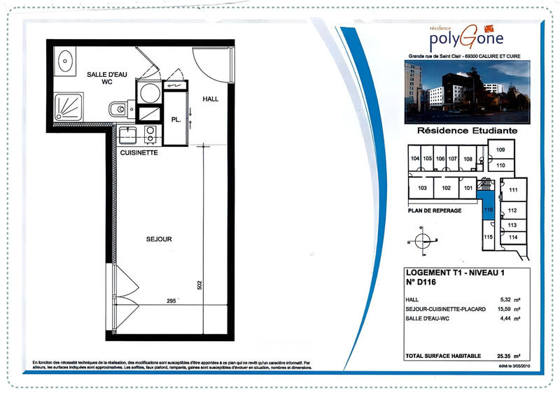 Appartement - 26 m² - 1 pièce