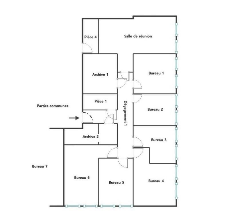 Bureau - 421 m² - 22 pièces