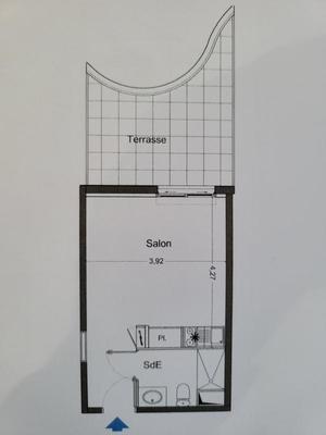 Studio - 22 m² - 1 pièce