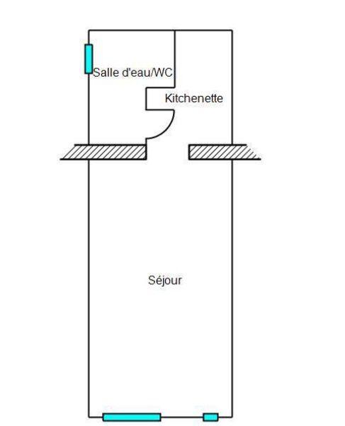 Studio - 15 m² - 1 pièce