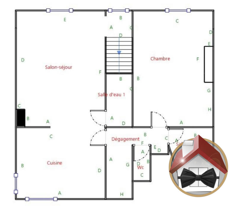 Appartement - 71 m² - 3 pièces