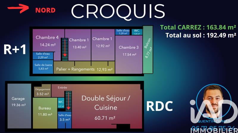 Maison - 164 m² - 6 pièces