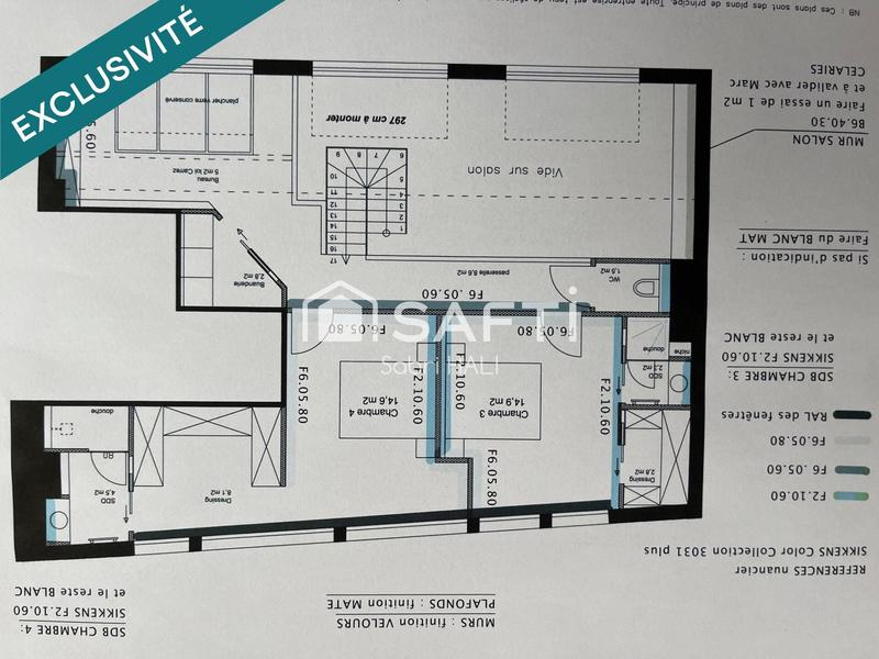 Appartement - 214 m² - 7 pièces