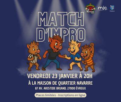 Théâtre d'improvisation avec la Mjc