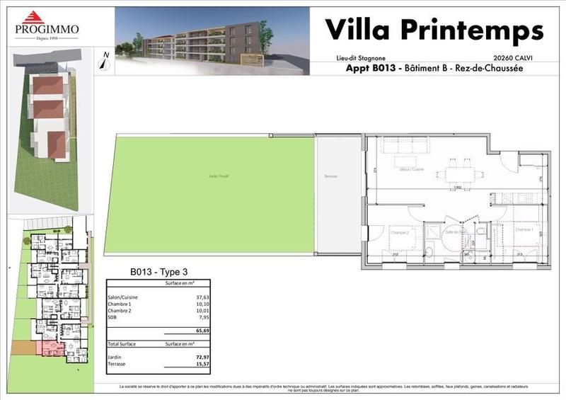 Appartement - 66 m² - 3 pièces