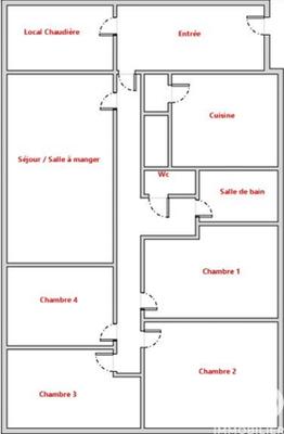 Maison - 100 m² - 5 pièces