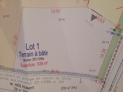Terrain - 638 m²