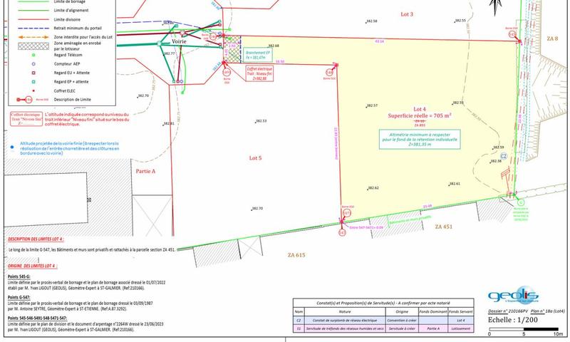 Terrain constructible - 705 m²