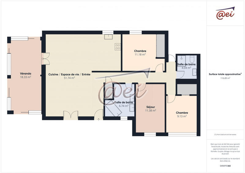 Villa - 132 m² - 4 pièces