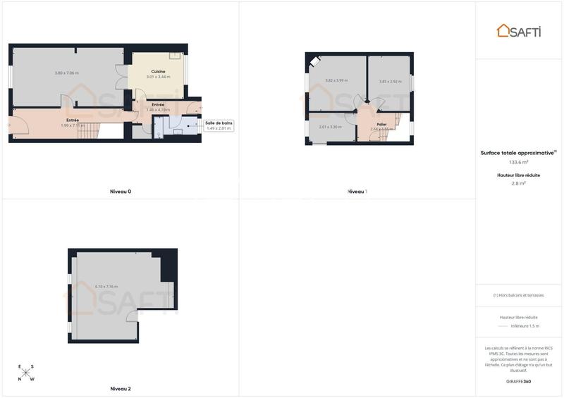 Maison - 76 m² - 4 pièces