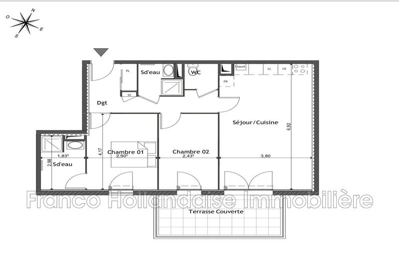Appartement - 67 m² - 3 pièces