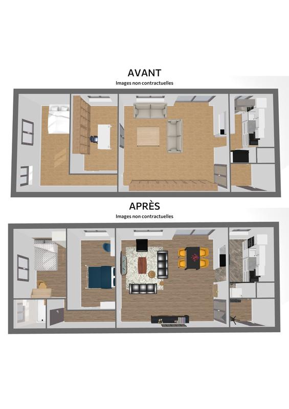 Appartement - 80 m² - 3 pièces