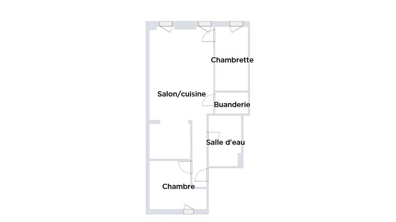 Appartement - 51 m² - 3 pièces