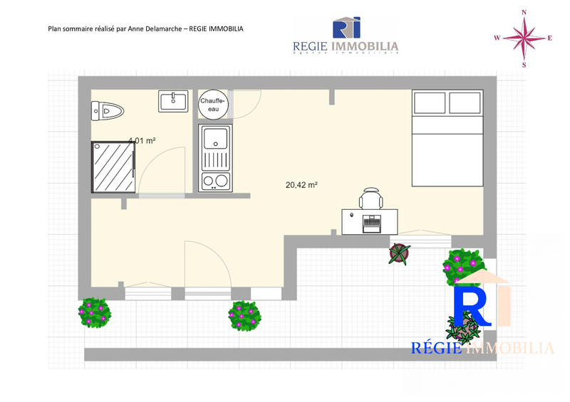 Appartement - 25 m² - 1 pièce