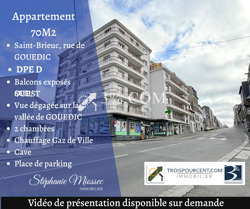 Appartement - 69 m² - 3 pièces