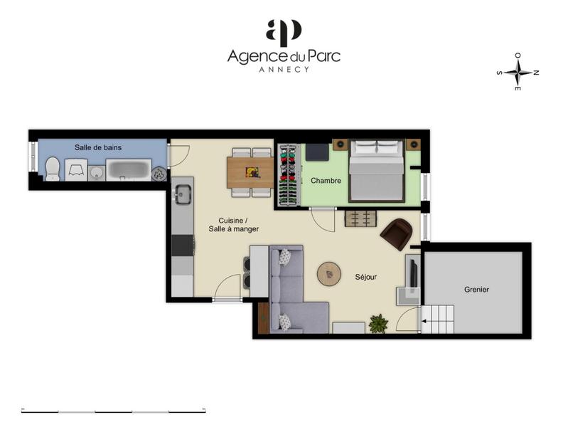 Appartement - 39 m² - 2 pièces