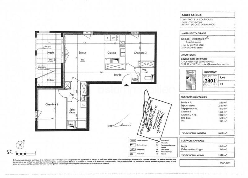 Appartement - 64 m² - 3 pièces