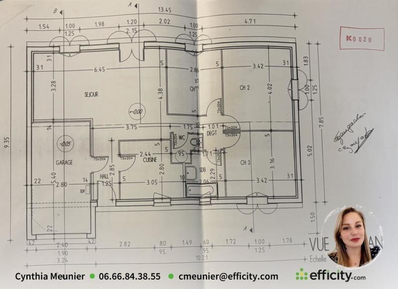 Maison - 80 m² - 4 pièces