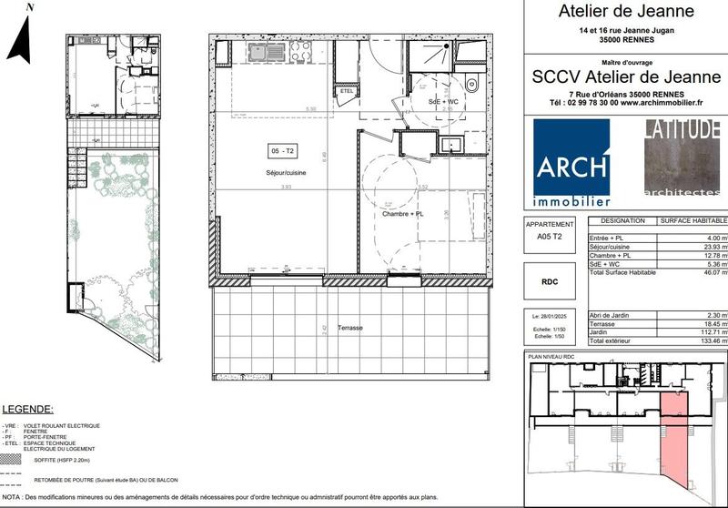 Appartement - 142 m² - 6 pièces