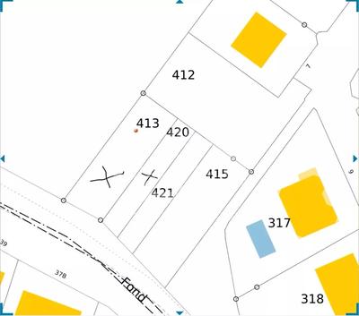 Terrain constructible - 418 m²