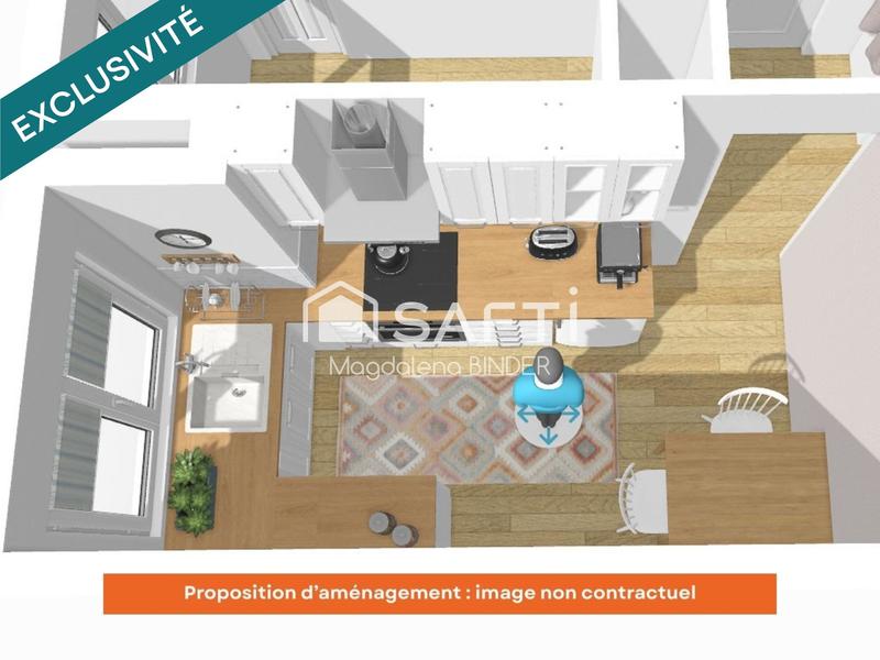 Appartement - 34 m² - 1 pièce