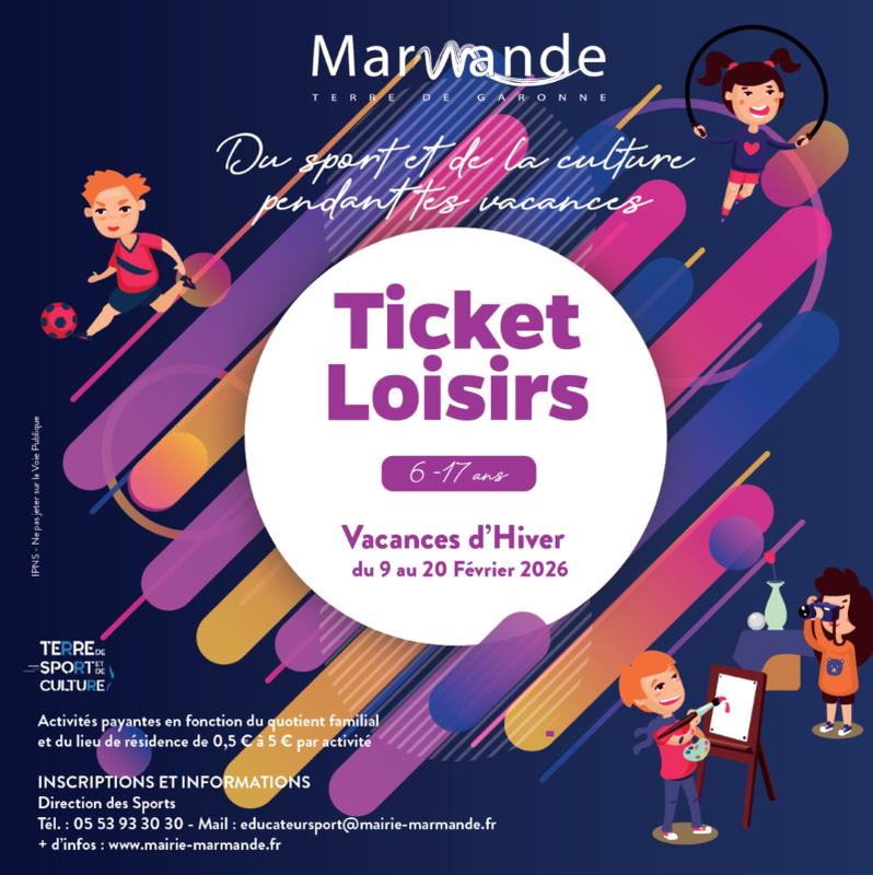 Ticket Loisirs - Vacances d'Hiver