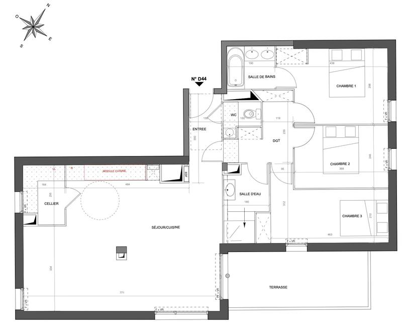 Appartement - 95 m² - 4 pièces
