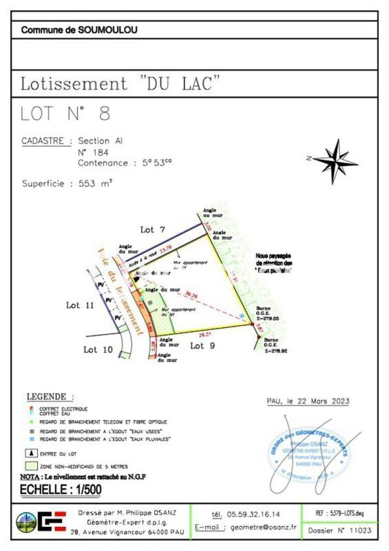 Terrain constructible - 487 m²