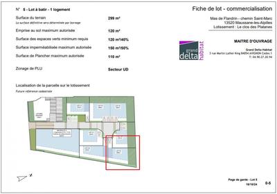 Terrain constructible - 299 m²