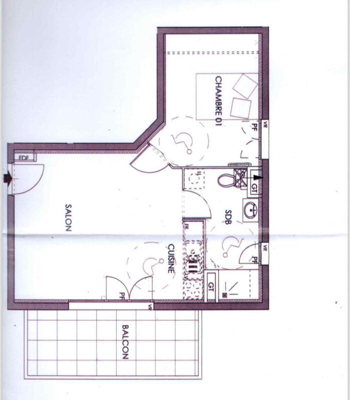 Appartement - 42 m² - 2 pièces