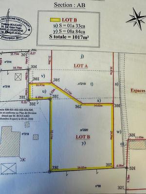 Terrain constructible - 1 017 m²