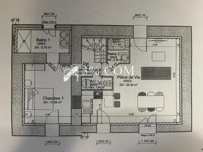 Maison - 70 m² - 4 pièces
