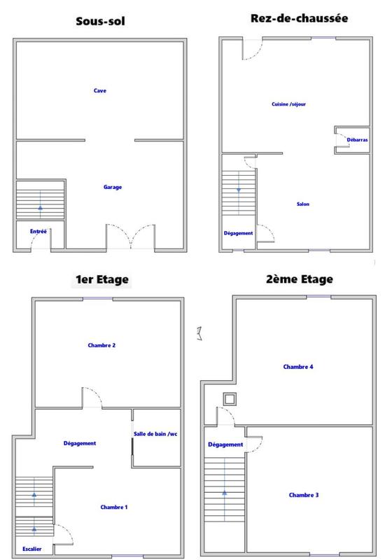 Maison - 101 m² - 5 pièces