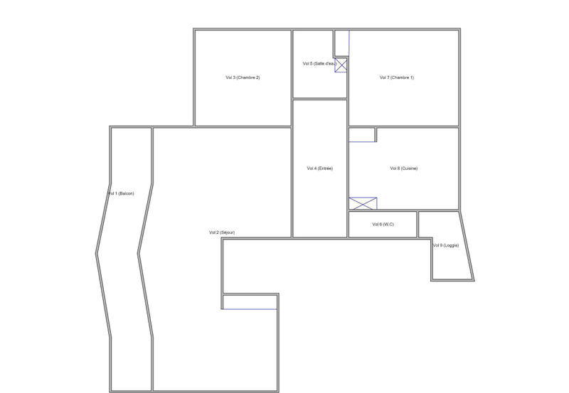 Appartement - 98 m² - 3 pièces