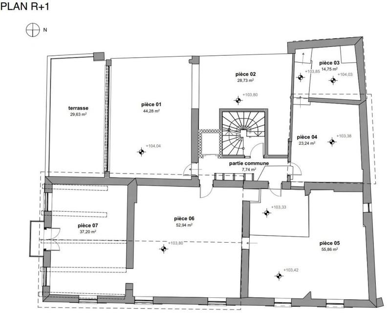 Bureau - 257 m² - 1 pièce