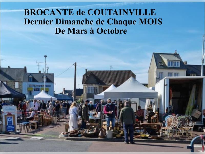 Marché d'antiquités-brocante de Coutainville - Juillet
