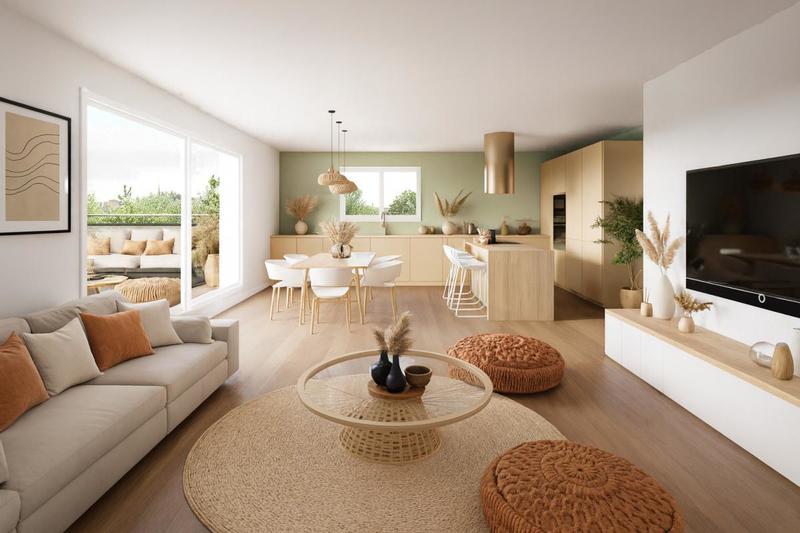 Appartement - 65 m² - 3 pièces