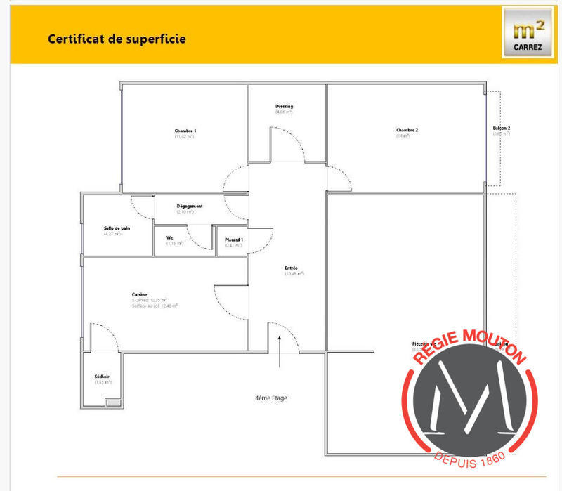Appartement - 94 m² - 3 pièces
