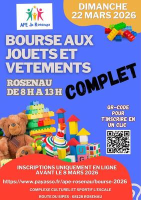 Bourse aux jouets et vêtements