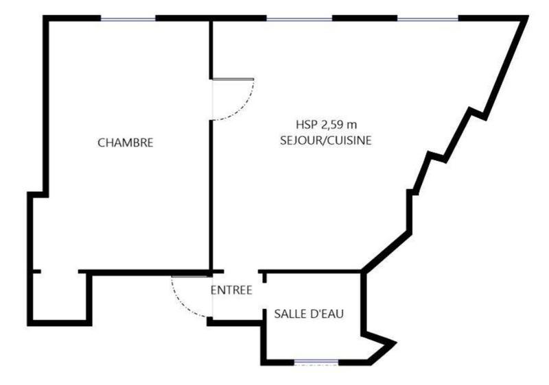 Appartement - 22 m² - 2 pièces